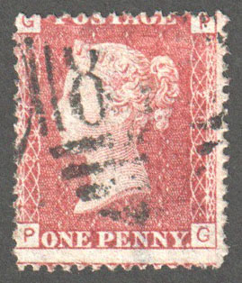 Great Britain Scott 33 Used Plate 201 - PG - Click Image to Close